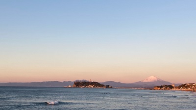 江の島と富士